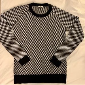 Joie Black and White Crew Neck Sweater
